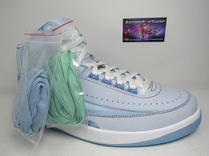 JORDAN 2 X J BALVIN FOSFORECENTES CON LUZ EN LENGUETA EN CAJA
