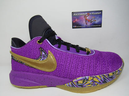 LEBRON 20 KIDS "VIVID PURPLE" EN CAJA