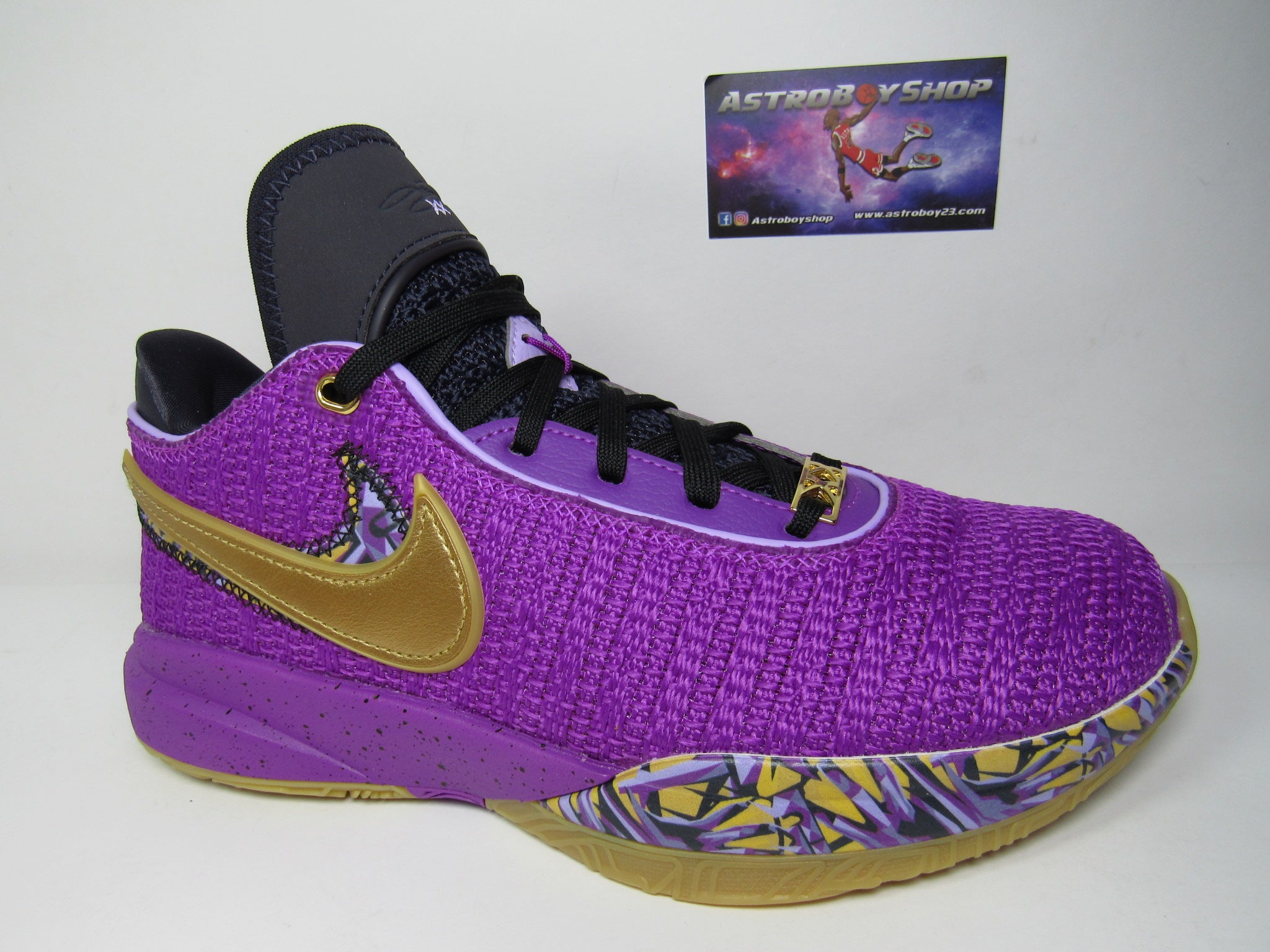 LEBRON 20 KIDS VIVID PURPLE EN CAJA