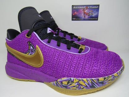 LEBRON 20 KIDS "VIVID PURPLE" EN CAJA
