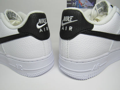 NIKE AIR FORCE ONE LOW WHITE AND BLACK KIDS EN CAJA