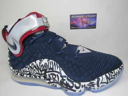 LEBRON 17 GRAFITTI BLUE REMIX EDICION LIMITADA EN CAJA