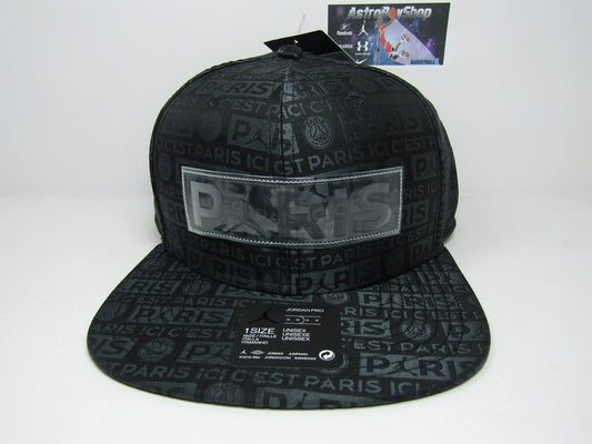 GORRA PLANA JORDAN X PSG BLACK UNITALLA ADULTO LIMITADA