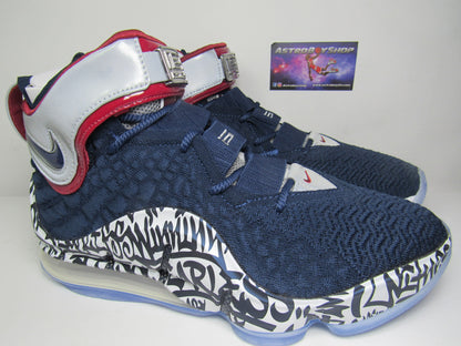 LEBRON 17 GRAFITTI BLUE REMIX EDICION LIMITADA EN CAJA