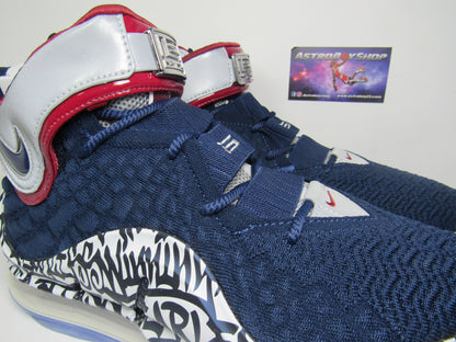 LEBRON 17 GRAFITTI BLUE REMIX EDICION LIMITADA EN CAJA