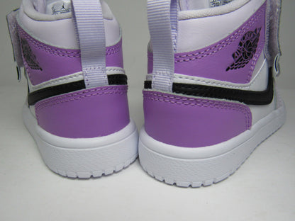 JORDAN 1 MID PS KIDS BARELY GRAPE EN CAJA (17 CM)