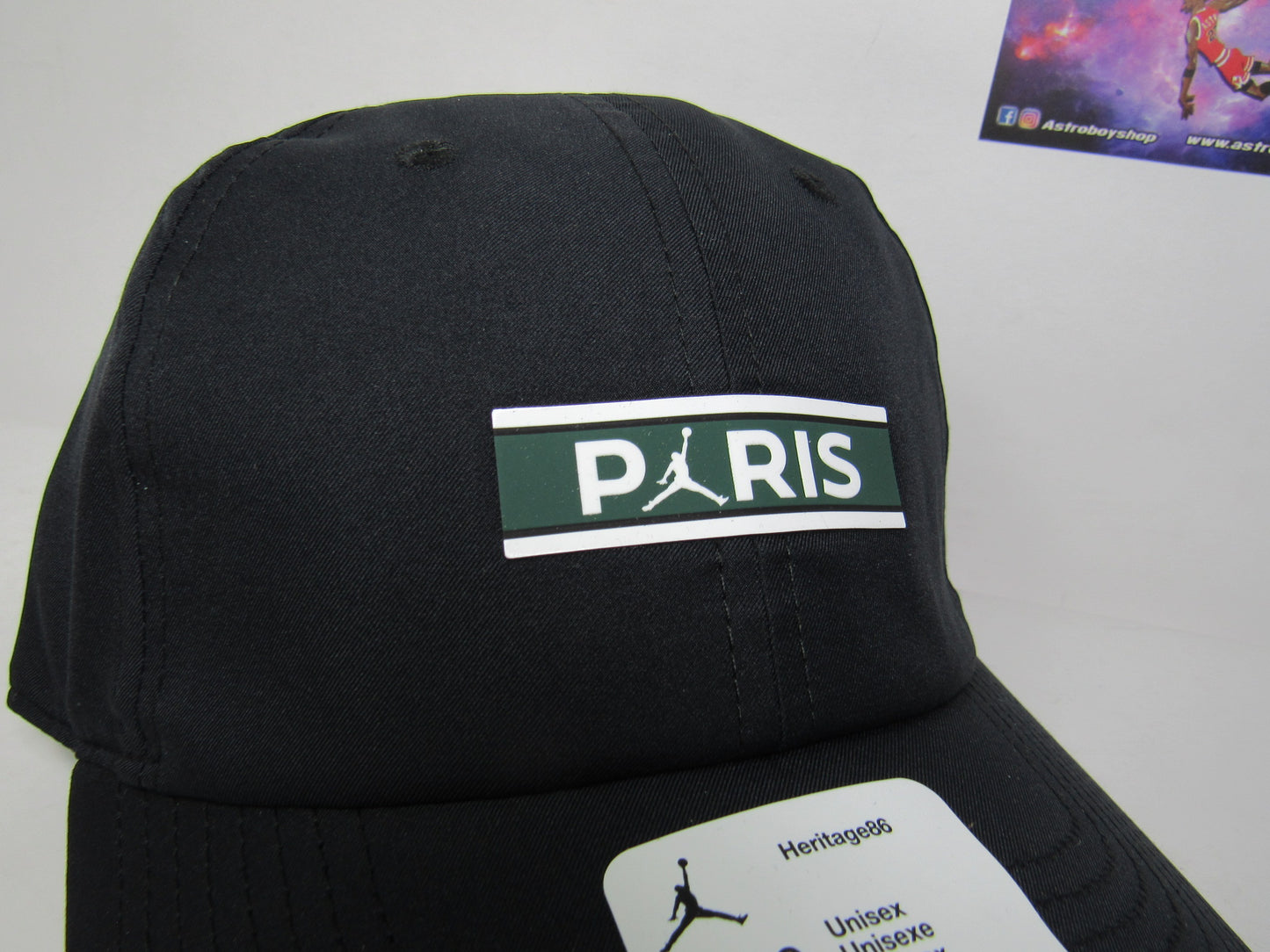 GORRA CURVA H86 JORDAN X PSG BLACK TRAINING PARIS