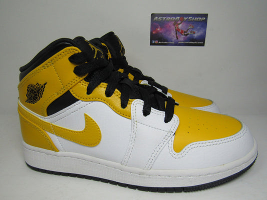 JORDAN 1 MID KIDS UNIVERSITY GOLD EN CAJA