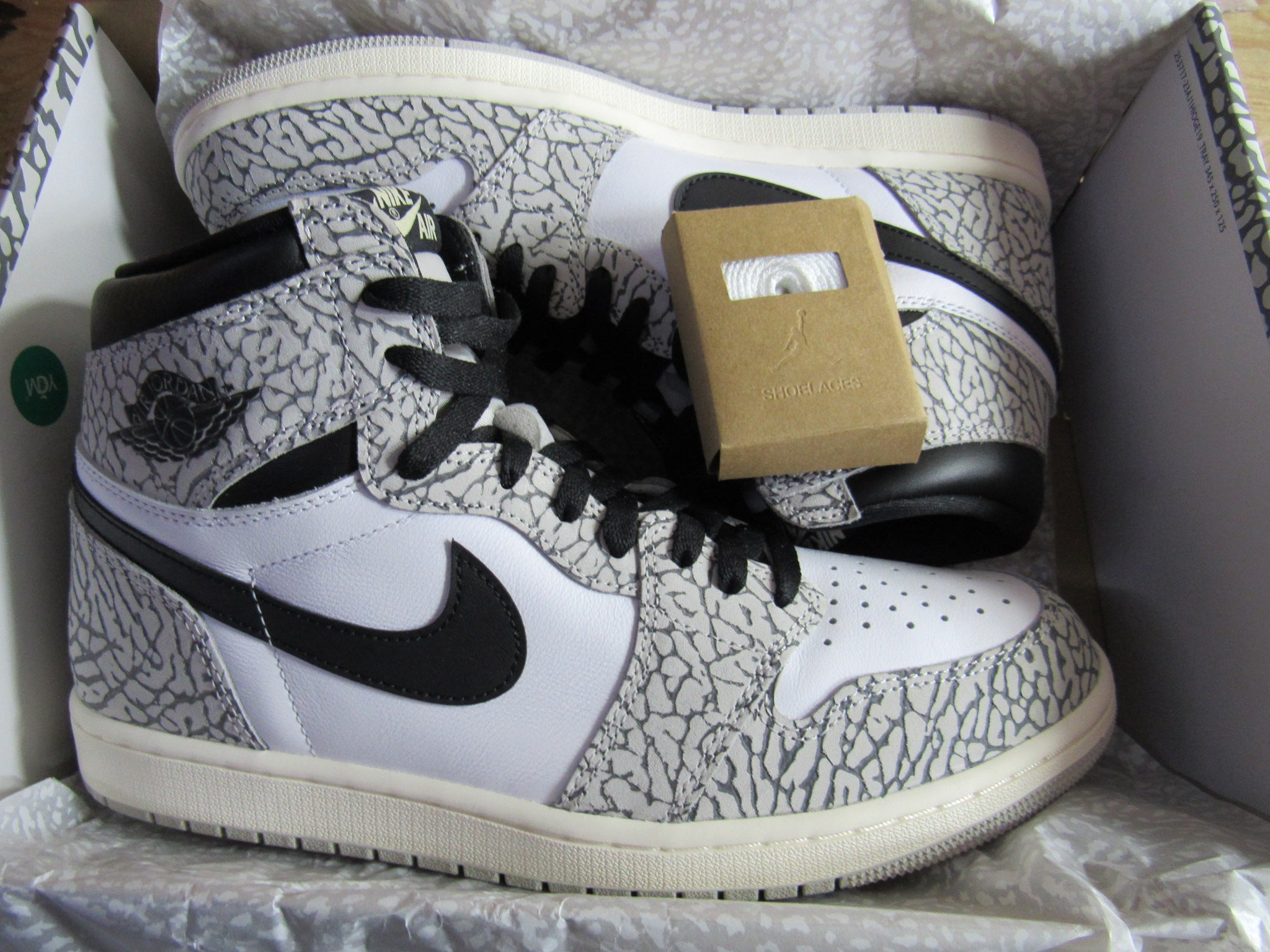 Jordan 1 elephant print white online