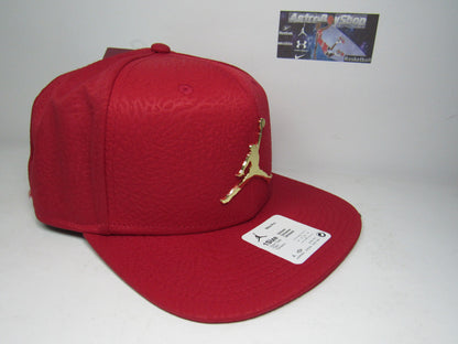 GORRA PLANA JORDAN INGOT RED METAL GOLD UNITALLA ADULTO