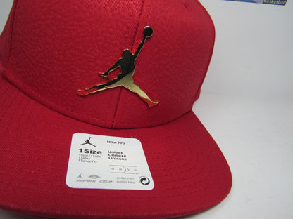 GORRA PLANA JORDAN INGOT RED METAL GOLD UNITALLA ADULTO