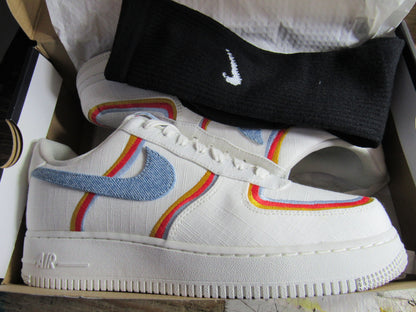 NIKE AIR FORCE ONE 07 WOMENS LOW DENIM COLORS EN CAJA
