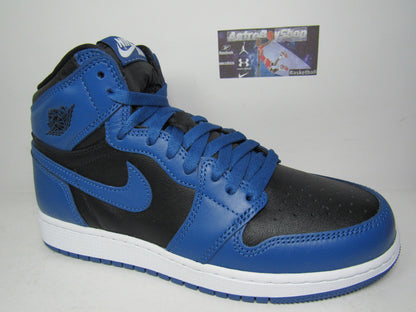 JORDAN 1 HIGH DARK MARINA BLUE (KIDS) EDITION EN CAJA