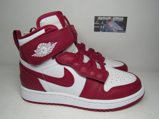 JORDAN 1 HI FLYEASE RED CARDINAL GS KIDS EN CAJA