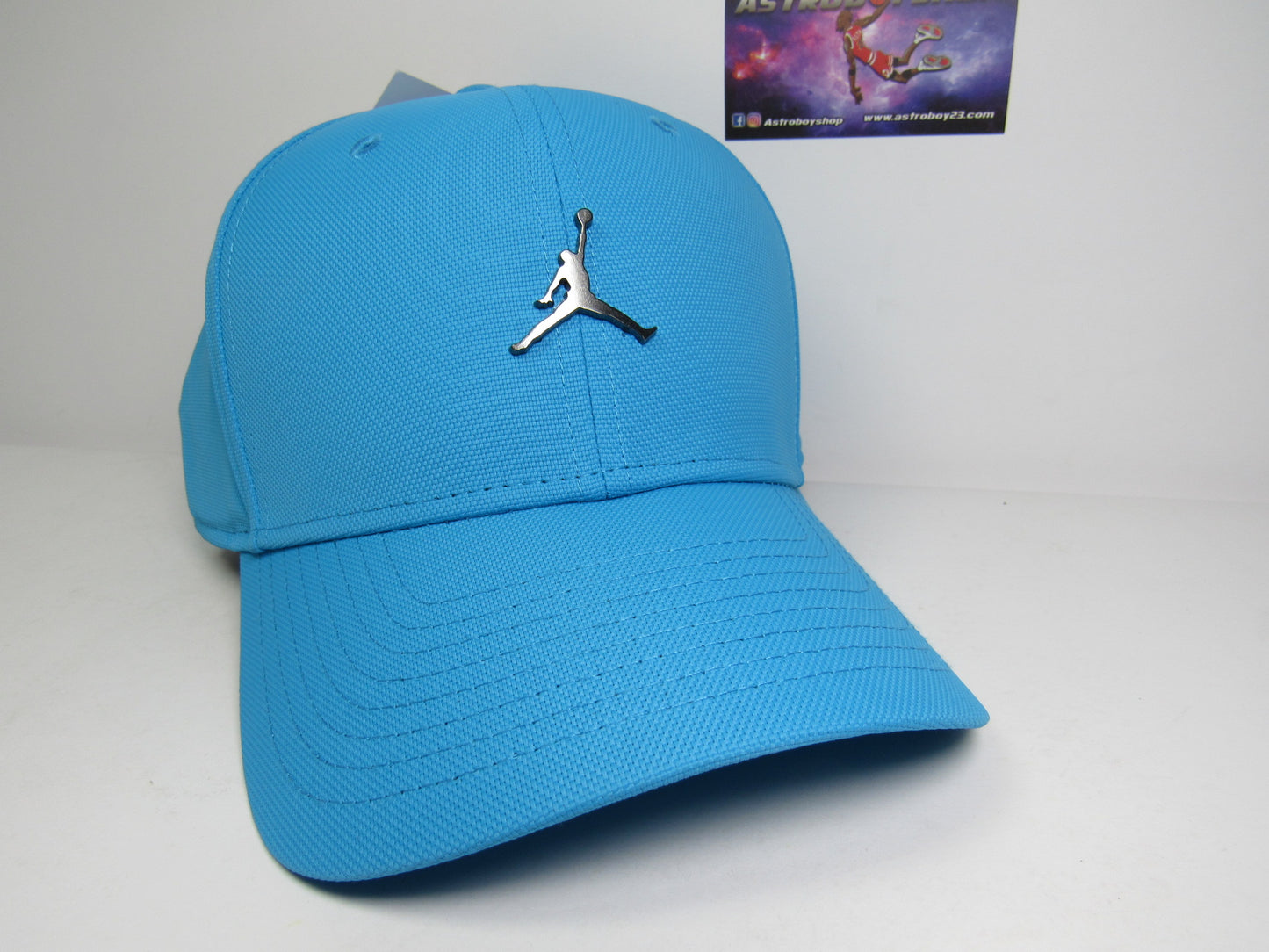 GORRA JORDAN CURVA JUMPMAN METAL BLUE UNITALLA ADULTO