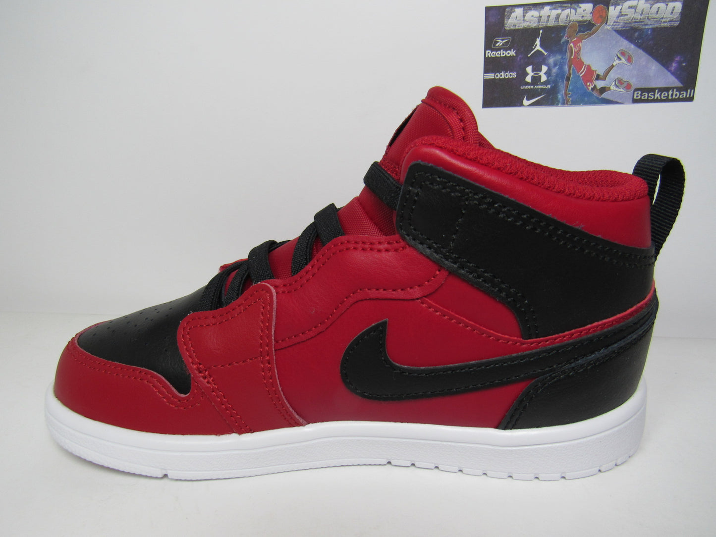 JORDAN 1 MID GYM RED PS KIDS EN CAJA (21 CM)