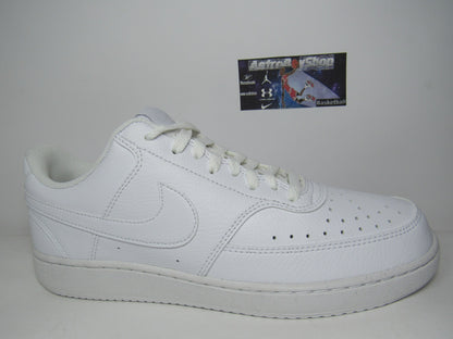 NIKE COURT VISION LOW TRIPLE WHITE EN CAJA