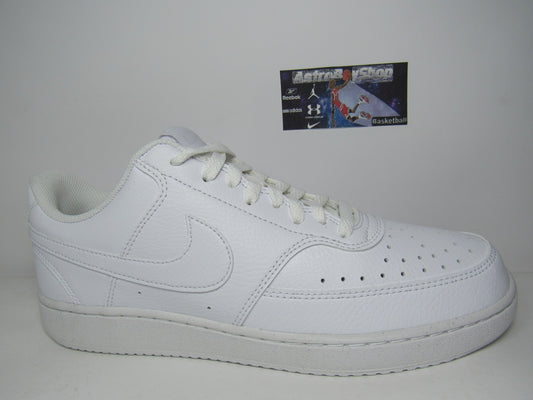 NIKE COURT VISION LOW TRIPLE WHITE EN CAJA