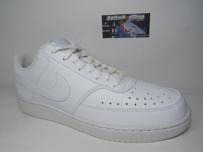 NIKE COURT VISION LOW TRIPLE WHITE EN CAJA