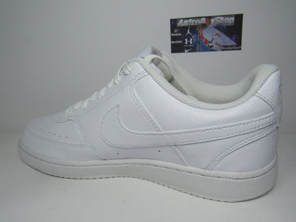 NIKE COURT VISION LOW TRIPLE WHITE EN CAJA