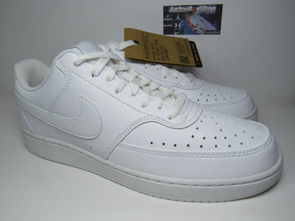 NIKE COURT VISION LOW TRIPLE WHITE EN CAJA