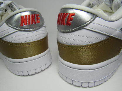 NIKE DUNK LOW (W) METALLIC SILVER GOLD EN CAJA