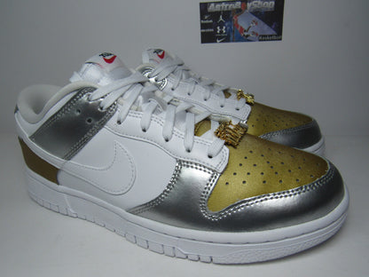 NIKE DUNK LOW (W) METALLIC SILVER GOLD EN CAJA