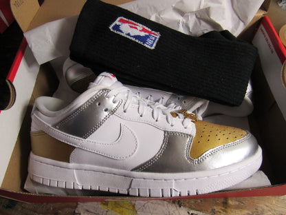 NIKE DUNK LOW (W) METALLIC SILVER GOLD EN CAJA