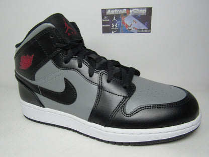 JORDAN 1 MID KIDS SHADOW RED EN CAJA