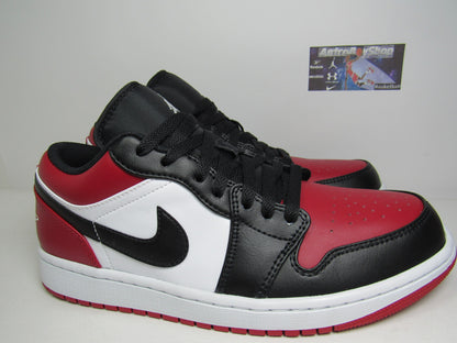 JORDAN 1 LOW BRED TOE EN CAJA