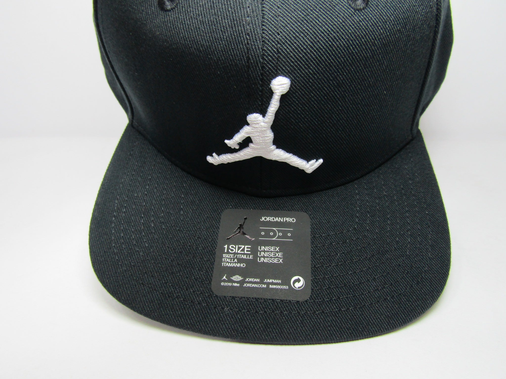 GORRA PLANA JORDAN JUMPMAN BLACK UNITALLA ADULTO 2019 BORDADO GRUESO ASTROBOYSHOP SNEAKER STORE