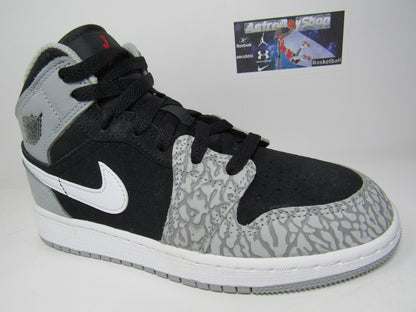 JORDAN 1 MID ELEPHANT PRINT GS KIDS EN CAJA
