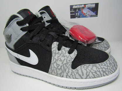 JORDAN 1 MID ELEPHANT PRINT GS KIDS EN CAJA