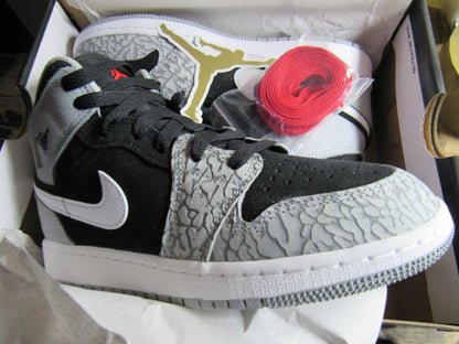 JORDAN 1 MID ELEPHANT PRINT GS KIDS EN CAJA