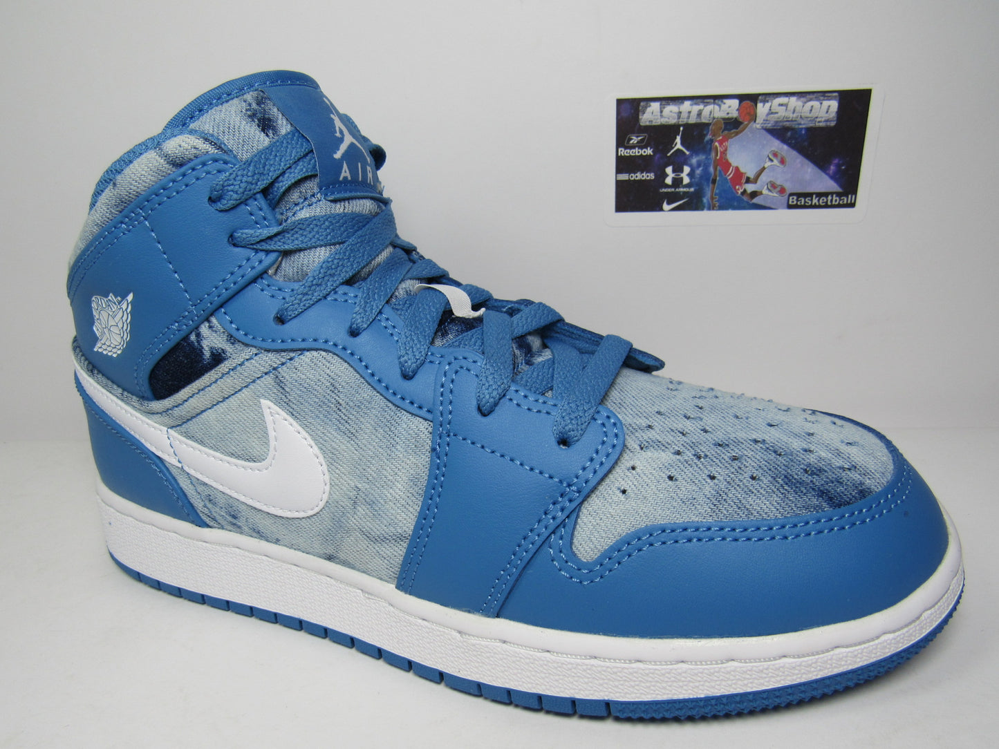 JORDAN 1 MID WASHED DENIM EN CAJA