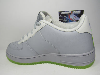 NIKE AIR FORCE 1 WOLF GREY VOLT EDITION GS KIDS EN CAJA