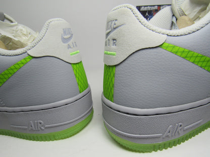 NIKE AIR FORCE 1 WOLF GREY VOLT EDITION GS KIDS EN CAJA
