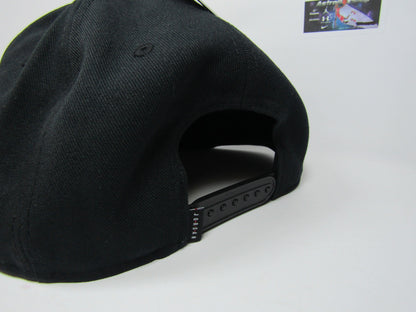 GORRA JORDAN PLANA TRIPLE BLACK BORDADO GRUESO (UNITALLA)