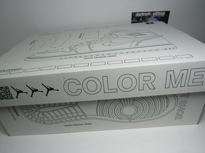 JORDAN 1 MID GS BRED TEXT EN CAJA