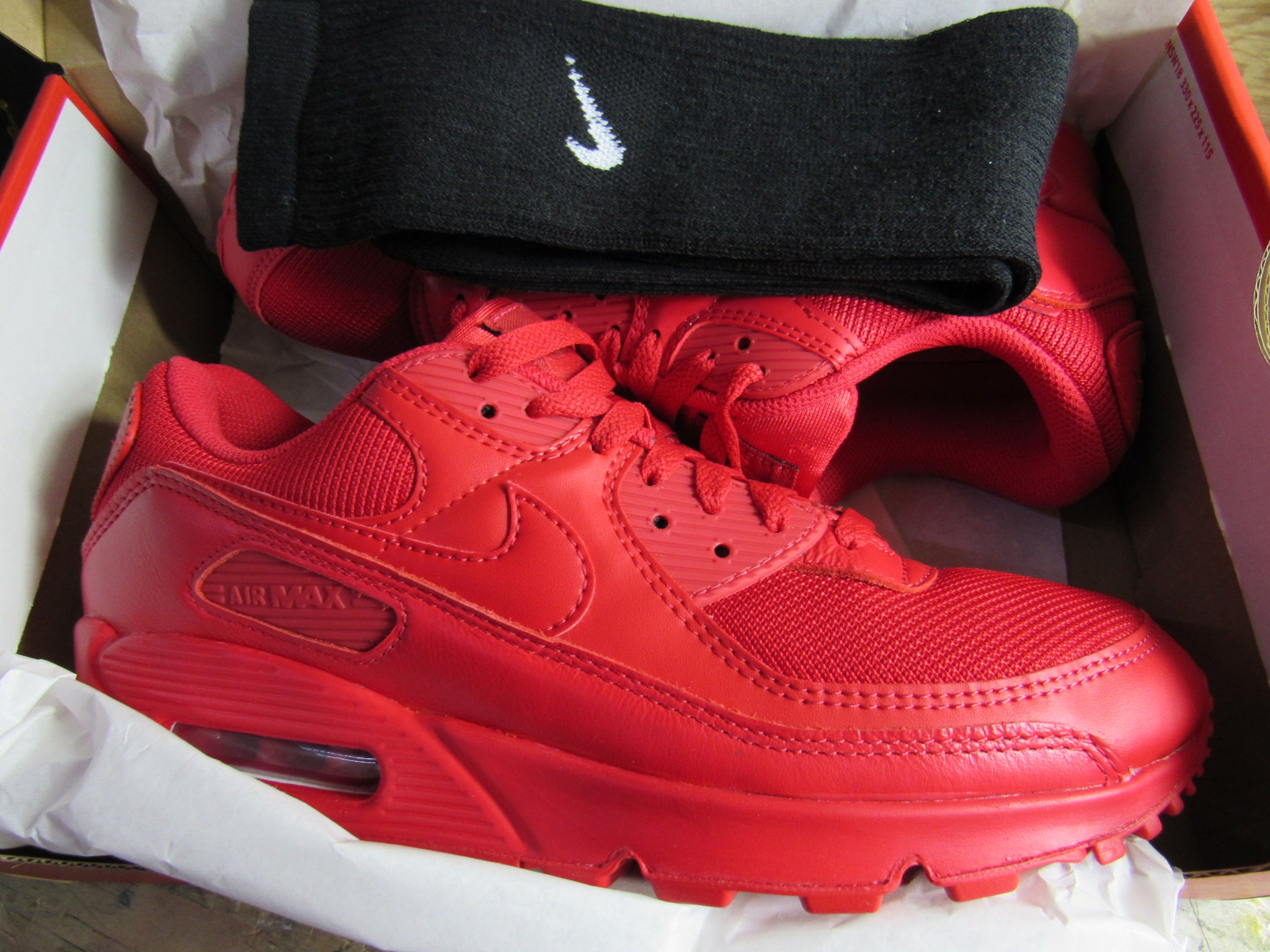 NIKE AIR MAX 90 TRIPLE RED EN CAJA ASTROBOYSHOP SNEAKER STORE