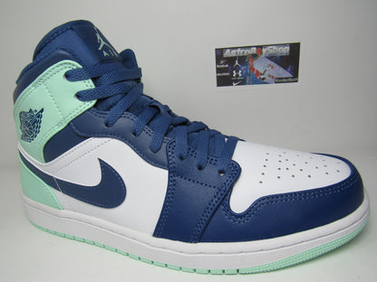 JORDAN 1 MID BLUE MINT EN CAJA
