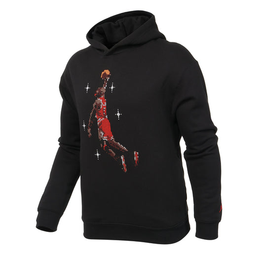 SUDADERA JORDAN HOLIDAY BLACK BORDADA