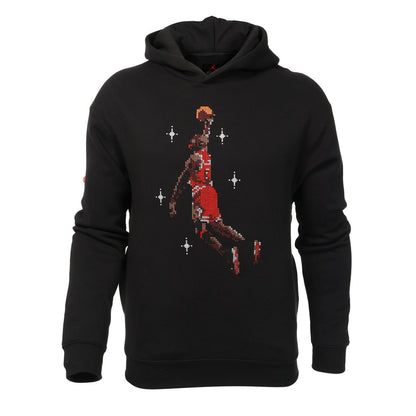 SUDADERA JORDAN HOLIDAY BLACK BORDADA