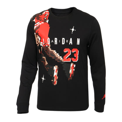 PLAYERA JORDAN MANGA LARGA "HOLIDAY" PIXEL