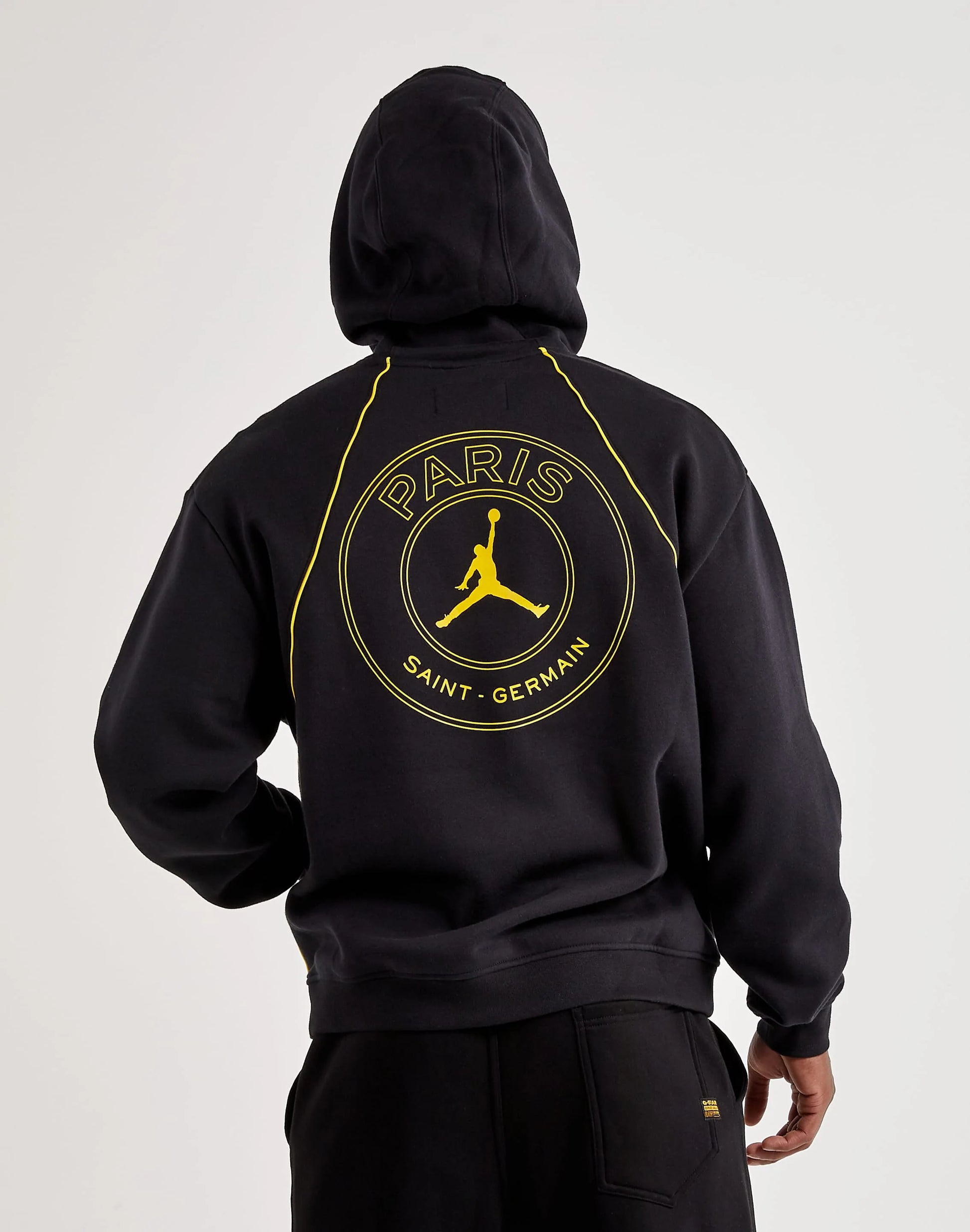 SUDADERA JORDAN X PSG 2023 BLACK YELLOW ASTROBOYSHOP SNEAKER STORE