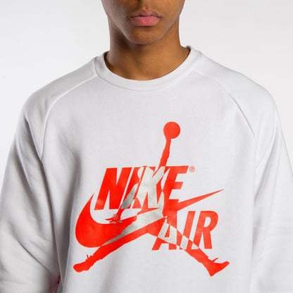 SUDADERA JORDAN JUMPMAN CLASSICS CREW WHITE INFRARED
