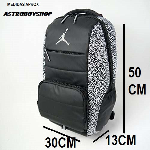 MOCHILA JORDAN ALL WORLD BLACK ELEPHAN PRINT