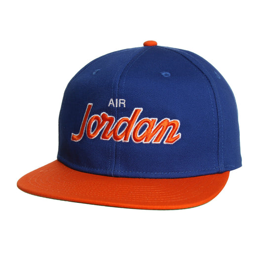 GORRA PLANA JORDAN PRO SCRIPT BLUE ORANGE UNITALLA ADULTO