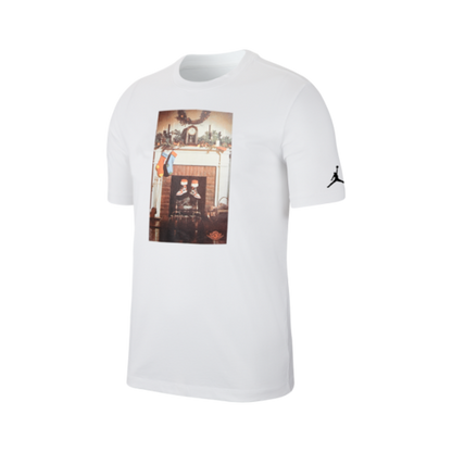 PLAYERA JORDAN CHIMENEA BLANCA COTTON TEE