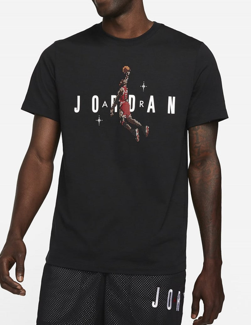 PLAYERA JORDAN HOLIDAY PIXEL BLACK